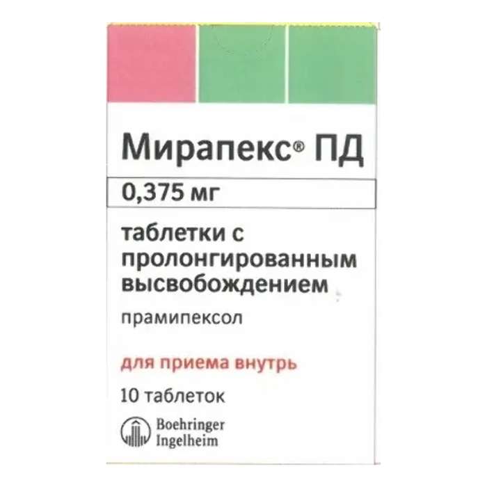 Мирапекс пд таблетки с пролонгированным Мирапекс пд таблетки с пролонгированным