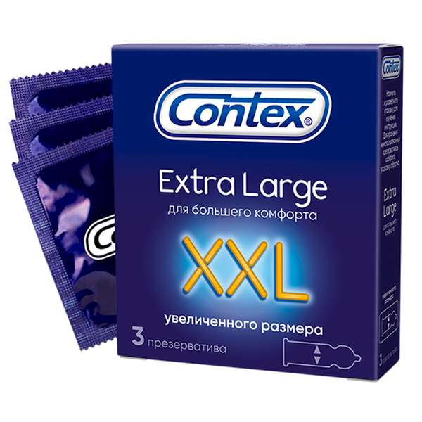 Презервативы Contex (Контекс) Extra large (увеличенного размера) 3 шт ...