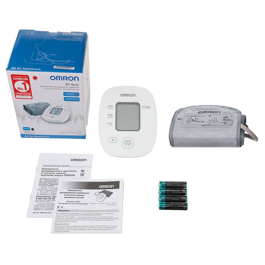 Тонометр Omron M1 Basic (Омрон М1 Базик) (автомат) – купить c доставкой ...