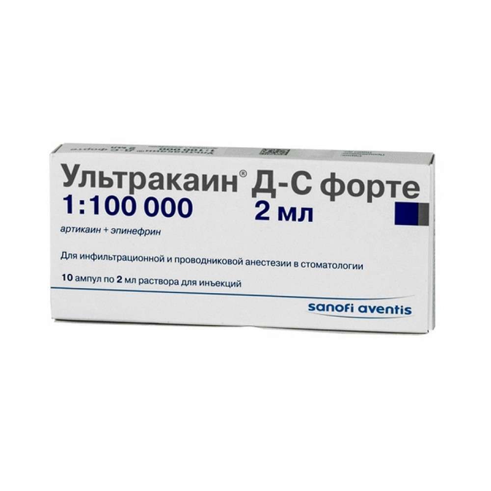 Ультракаин Д-С форте р-р для инъекций амп. 2 мл №10 – купить c доставкой до  аптеки | «Фарминторг»