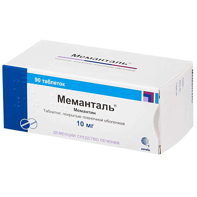 Меманталь таб. покрытые пленочной обол. 10 мг №90