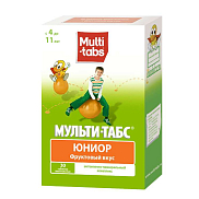 Мульти-табс Юниор таб. жевательные для детей 4-11 лет №30 (фруктовый вкус)