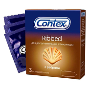 Презервативы Contex (Контекс) Ribbed ребристые 3 шт.
