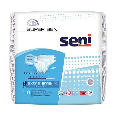 Подгузники для взрослых &quot;Seni&quot; super seni small р.1 (55-80 см) 10 шт.