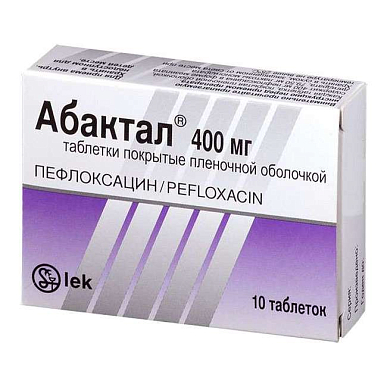 Абактал таблетки покрытые пленочной об. 400 мг №10