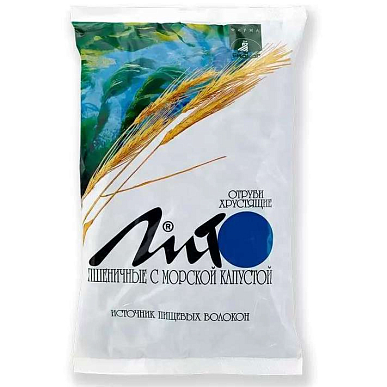 Отруби ЛИТО пшеничные хрустящие с морской капустой 200 г БАД (223)