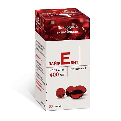 ЛайфЕвит капсулы 400 мг №30 витамин Е