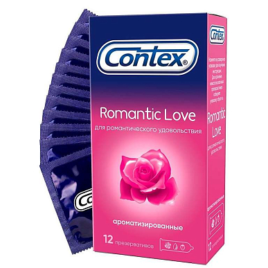 Презервативы Contex (Контекс) Romantic Love (гладкие, ароматизир.) 12 шт.