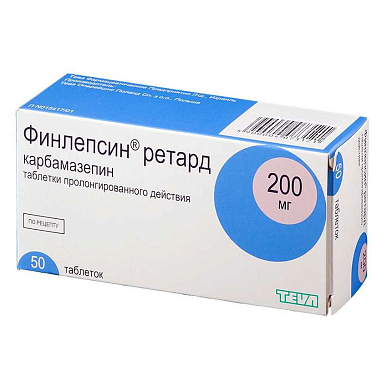 Финлепсин ретард таб. пролонг. действия 200 мг №50