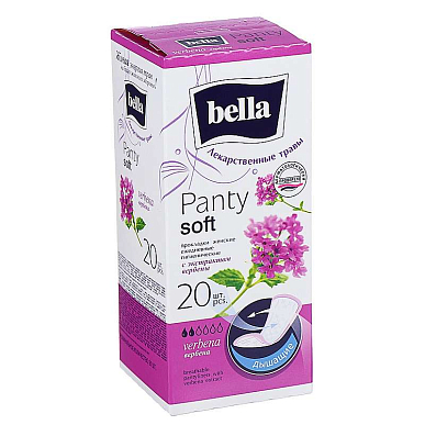 Прокладки &quot;Bella&quot; Herbs панти софт с экстрактом вербены ежедневные 20 шт.