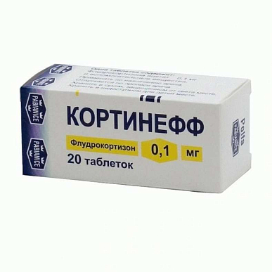 Кортинефф таблетки 0,1 мг №20