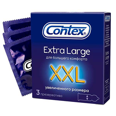 Презервативы Contex (Контекс) Extra large (увеличенного размера) 3 шт.