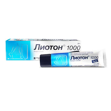 Лиотон 1000 гель для наружного применения 1000 МЕ/г 30 г