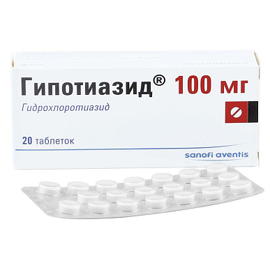 Гипотиазид таблетки 100 мг №20 – купить c доставкой до аптеки ...