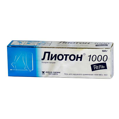 Лиотон 1000 гель для наружного применения 1000 МЕ/г 100 г