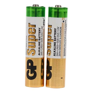 Батарейка ААA GP Super Alkaline LR03 2BL (Арт. 0041) 2 шт.