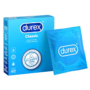 Презервативы Durex (Дюрекс) Classic 3 шт. (классические с гелем-смазкой гладкие)