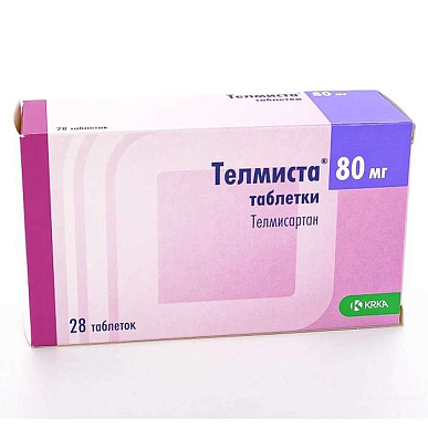 Телмиста таблетки 80 мг №28
