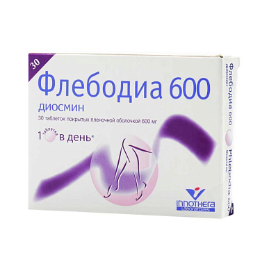 Флебодиа таблетки, покрытые пленочной об. 600 мг №30