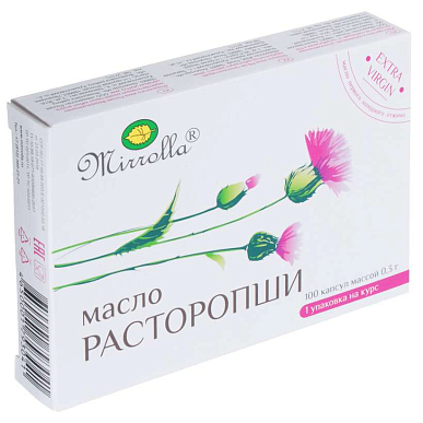 Расторопши масло капсулы 0,3 №100 БАД