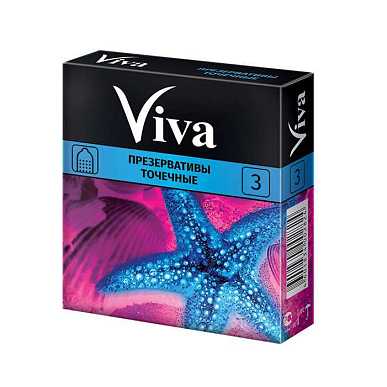 Презервативы Viva точечные 3 шт.