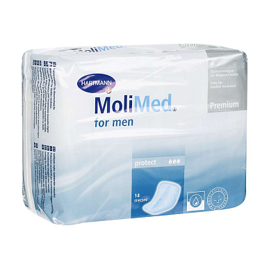 Прокладки Пауль Хартманн вкладыши Molimed premium protect для мужчин 14 шт. урологические