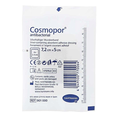Повязка Пауль Хартманн Cosmopor Antibacterial 7,2х5 см 1 шт. стерильная