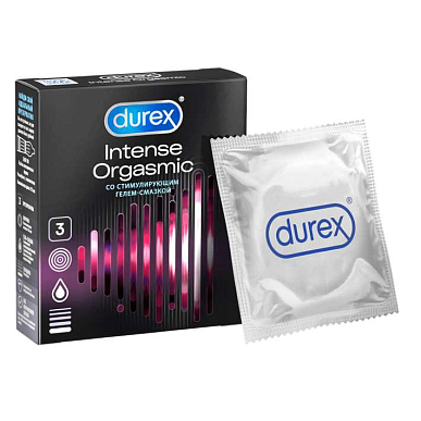 Презервативы Durex (Дюрекс) Intense Orgasmic 3 шт. (рельефные)