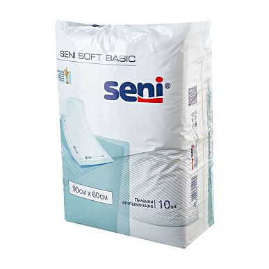 Пеленка впитывающая Seni soft (Сени софт) Basic 90 х 60 см 10 шт.