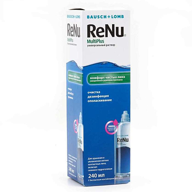Раствор МКЛ ReNu MultiPlus для контактных линз 240 мл