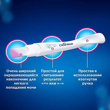 Тест для определения беременности Clearblue Plus (Клиаблу плюс) струйный