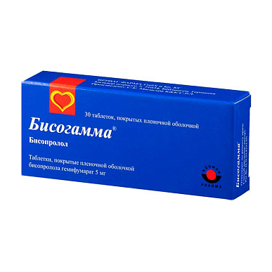 Бисогамма таб. покрытые плен. об. 5 мг №30