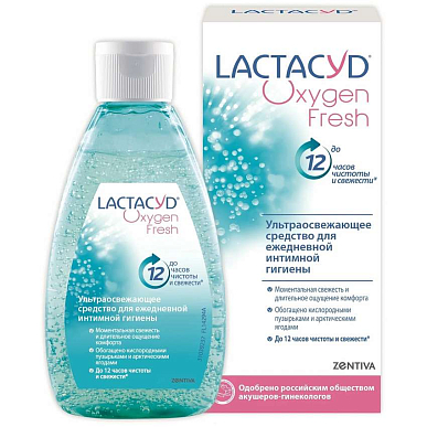 Лактацид (кислородная свежесть) ультраосвежающее средство для интимной гигиены 200мл