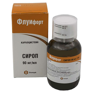 Флуифорт сироп 90мг/мл фл. 120мл с дозировочным стаканчиком – купить c ...