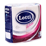 Бумага туалетная Lotti Deluxe 3-х слойная 4 шт. (белая)
