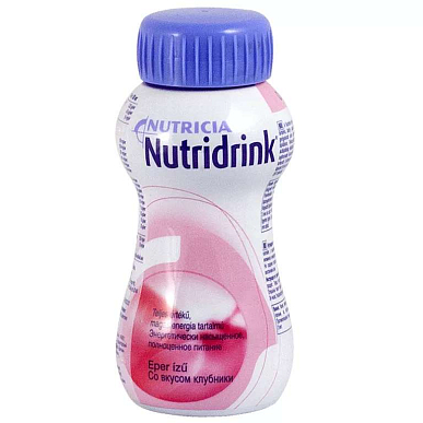 Нутридринк смесь для энтерального питания 200 мл со вкусом клубники