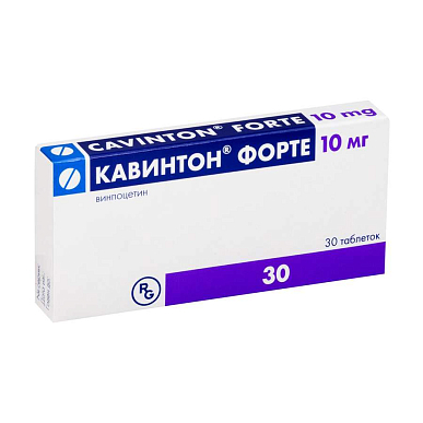Кавинтон форте таблетки 10 мг №30