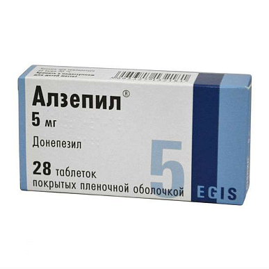 Алзепил таб. покрытые пленочной обол. 5 мг №28
