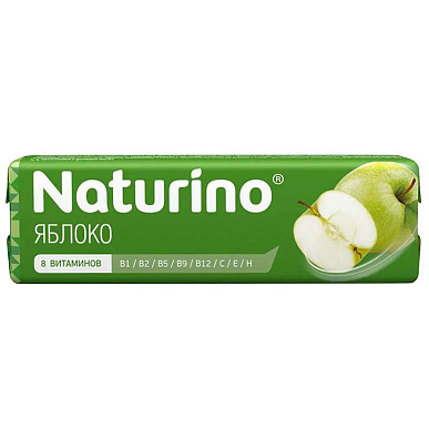 Пастилки &quot;Naturino&quot; с витаминами и соком яблока 36,4 г БАД