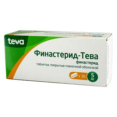 Финастерид-Тева таб. покрытые плен. обол. 5 мг №30