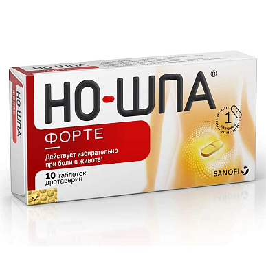 Но-шпа форте таблетки 80 мг №10