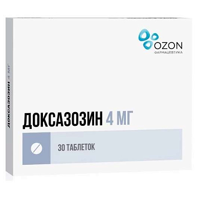 Доксазозин таблетки 4 мг №30