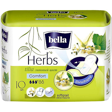 Прокладки &quot;Bella&quot; Herbs komfort softiplait липа 10 шт.