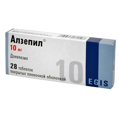 Алзепил таб. покрытые пленочной обол. 10 мг №28